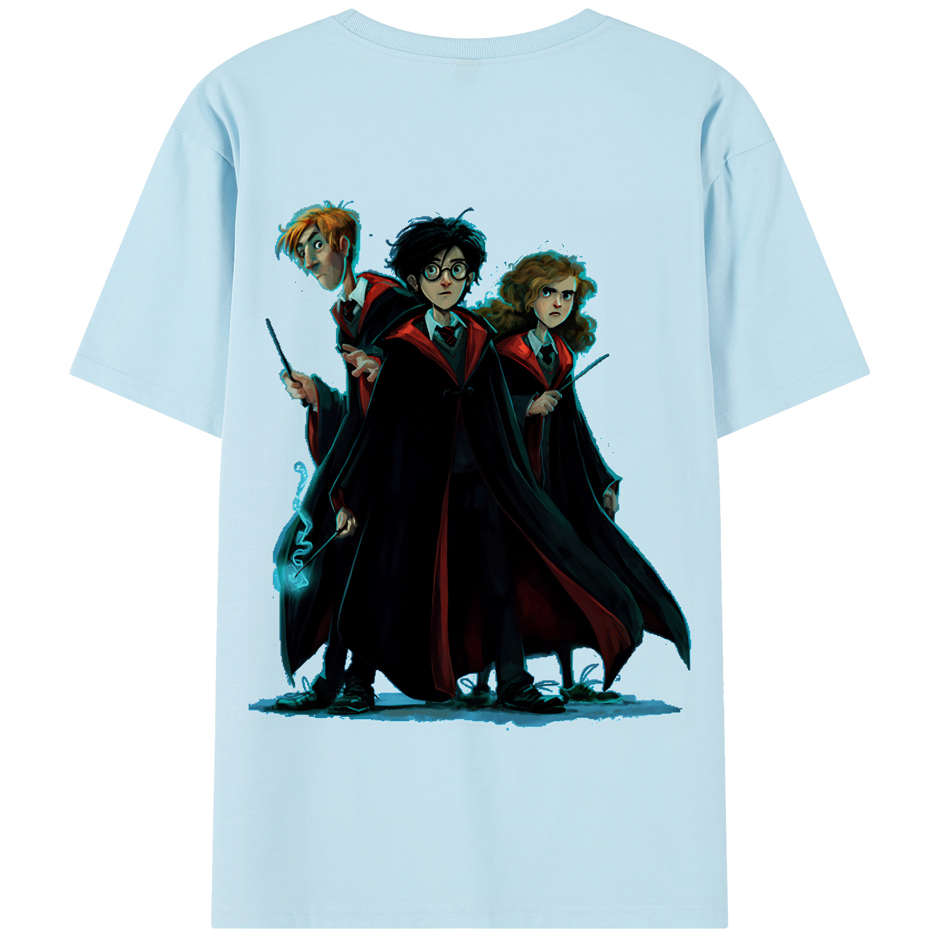 （画像用） Harry Potter ハリー・ポッターシリーズ 綿100％半袖Tシャツ（背面プリント）